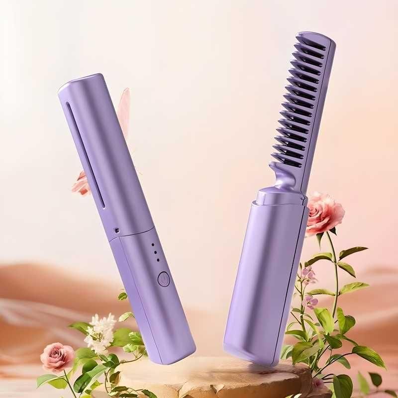 GlamGo™ Mini Hair Straightener Brush