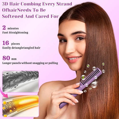 GlamGo™ Mini Hair Straightener Brush