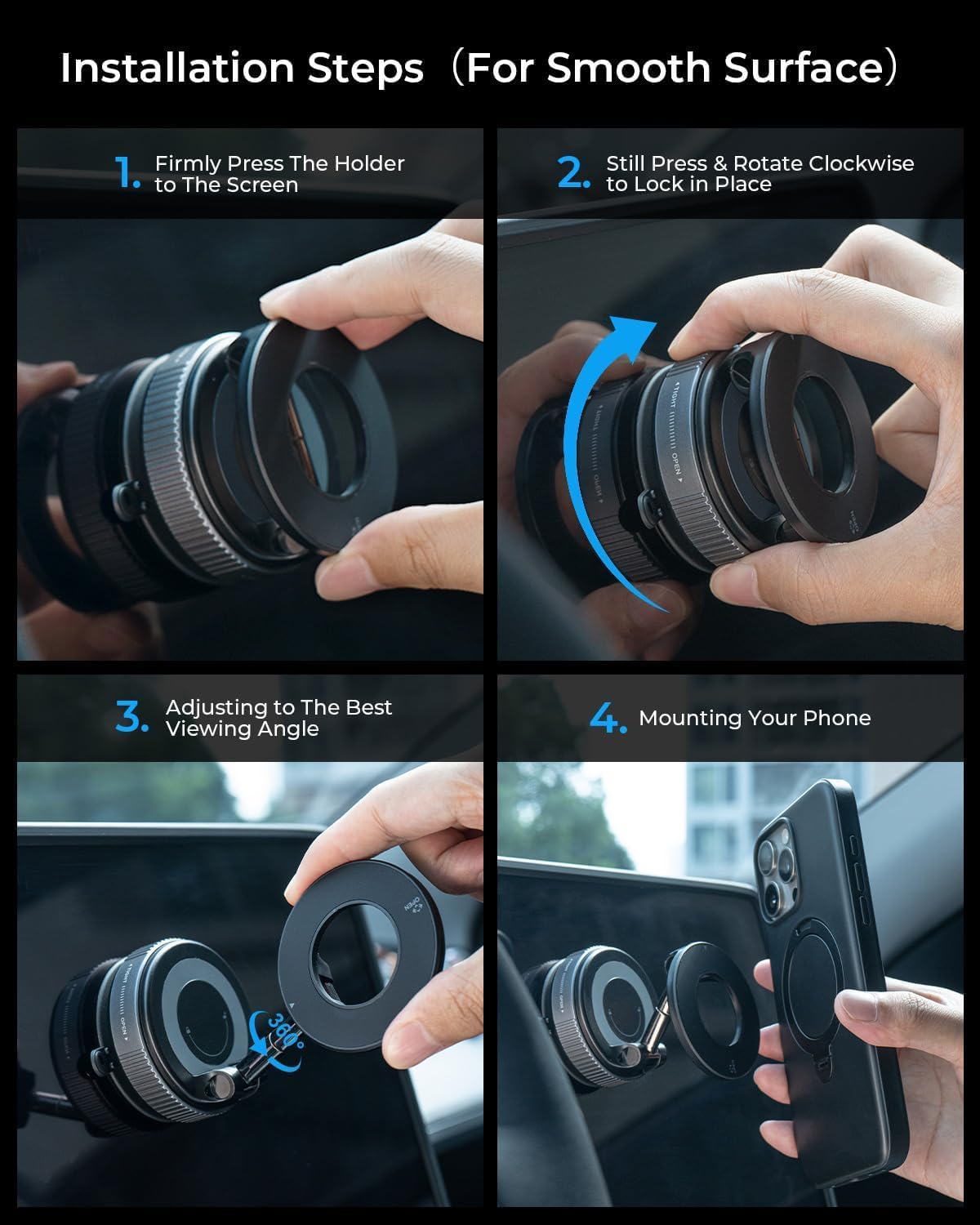 VacuMount™ 360 Phone Holder